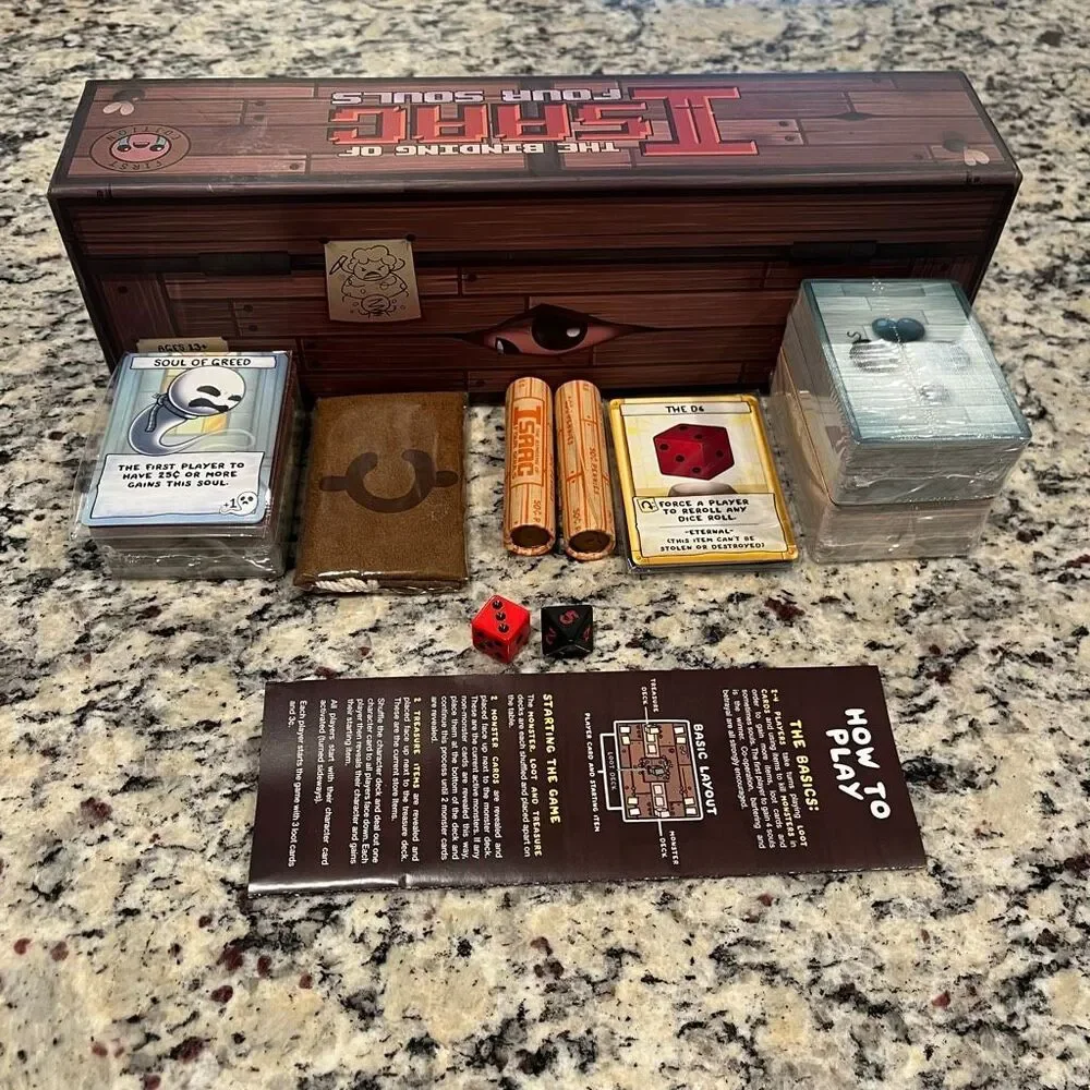 Binding of Isaac Four Souls 2nd Ed Card Game New Open Box Sealed Cards Long Box